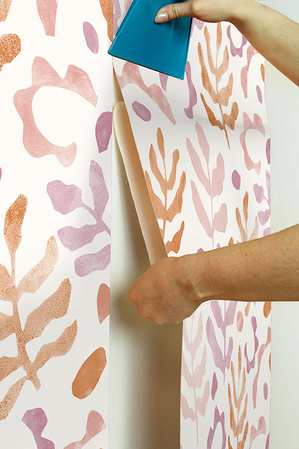 Berry Mira Peel and Stick Wallpaper - Brewster Wallcovering