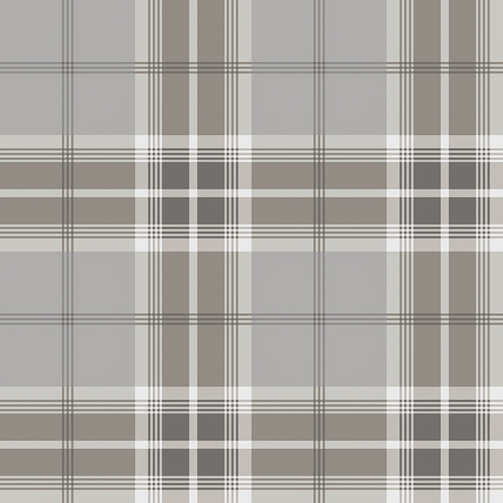 Picture of Sala Neutral Plaid Wallpaper