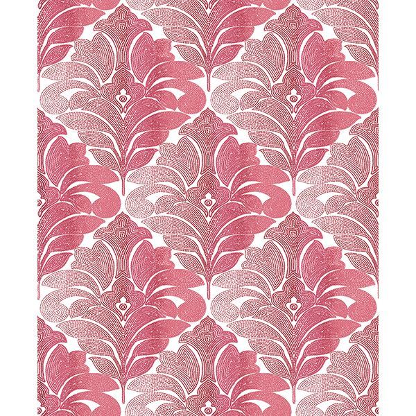 Picture of Balangan Red Damask Wallpaper