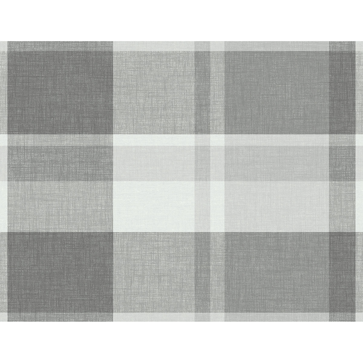 Picture of Madaket Dark Grey Plaid Wallpaper