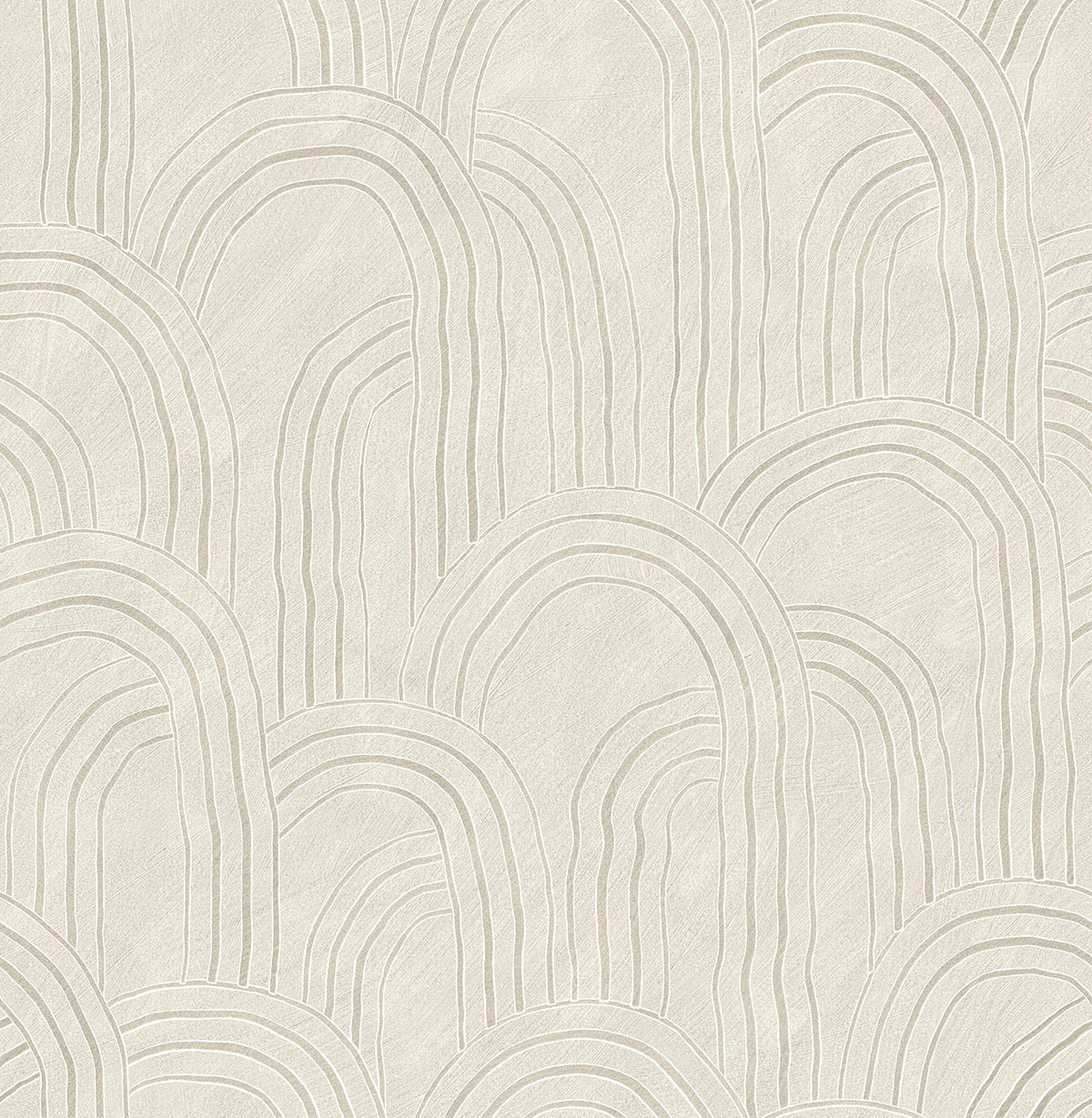 Picture of Cabo Cream Rippled Arches Wallpaper