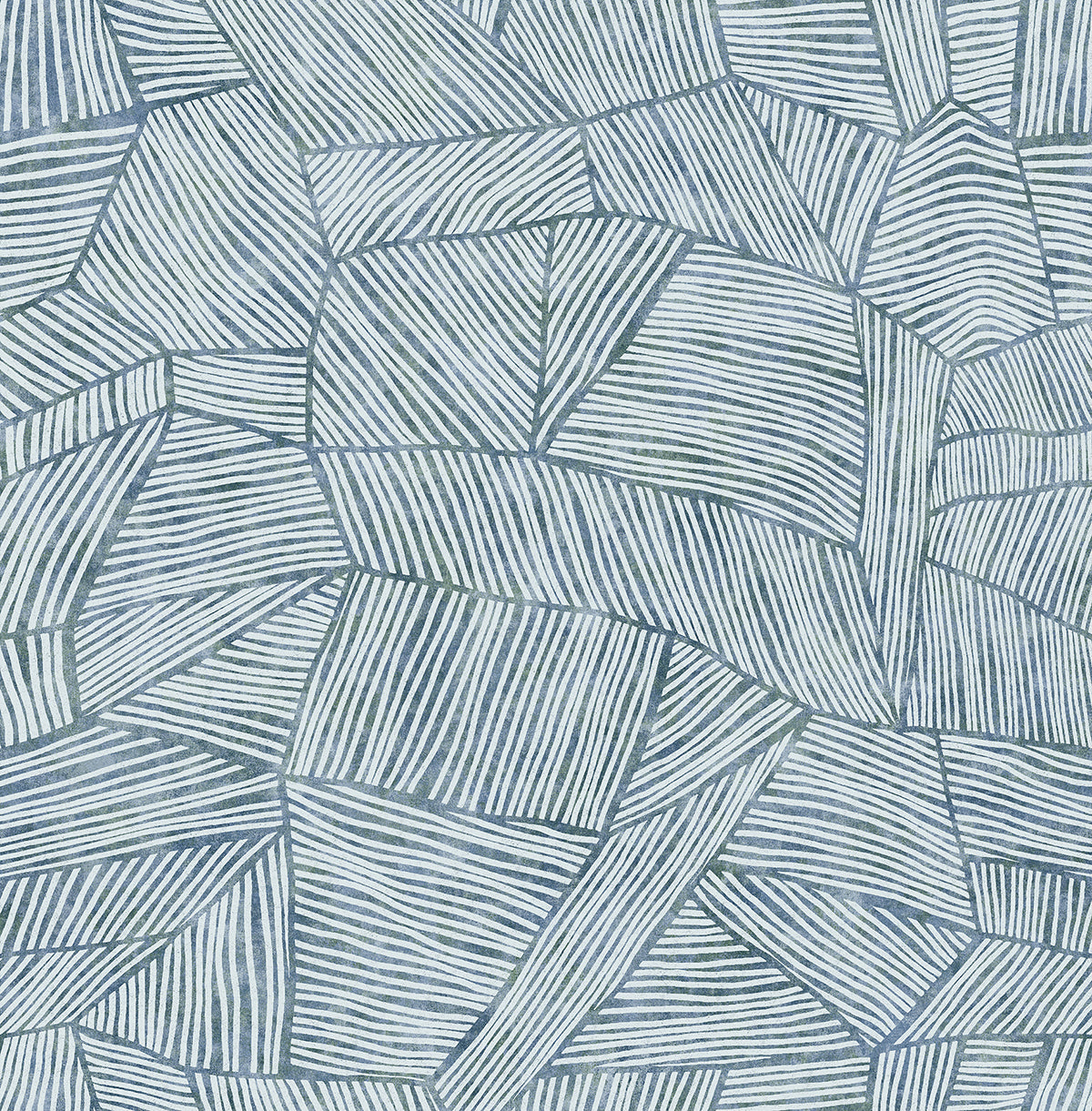 Picture of Aldabra Blue Textured Geometric Wallpaper