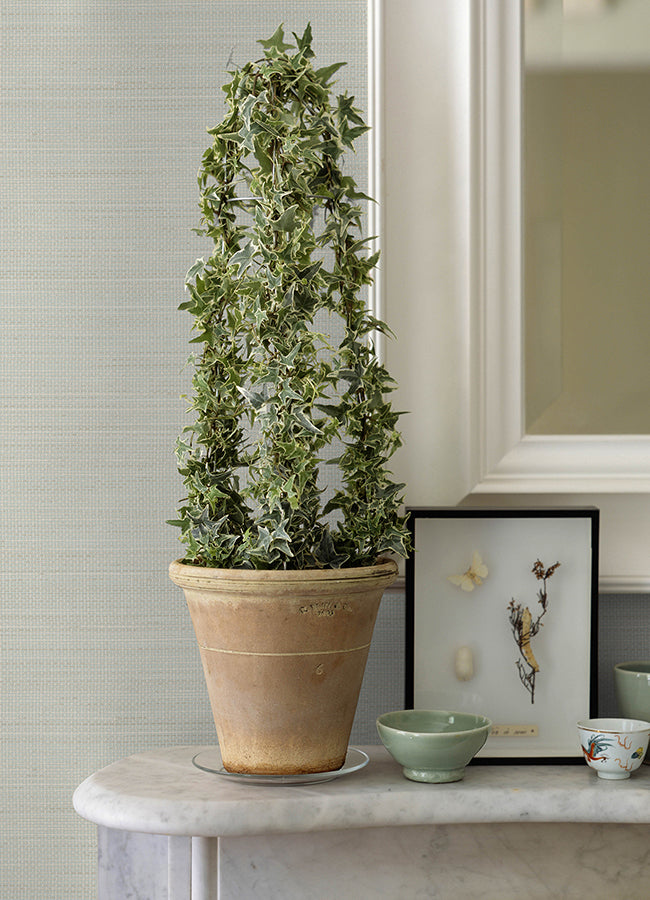 Spinnaker Seafoam Netting Wallpaper - Brewster Wallcovering