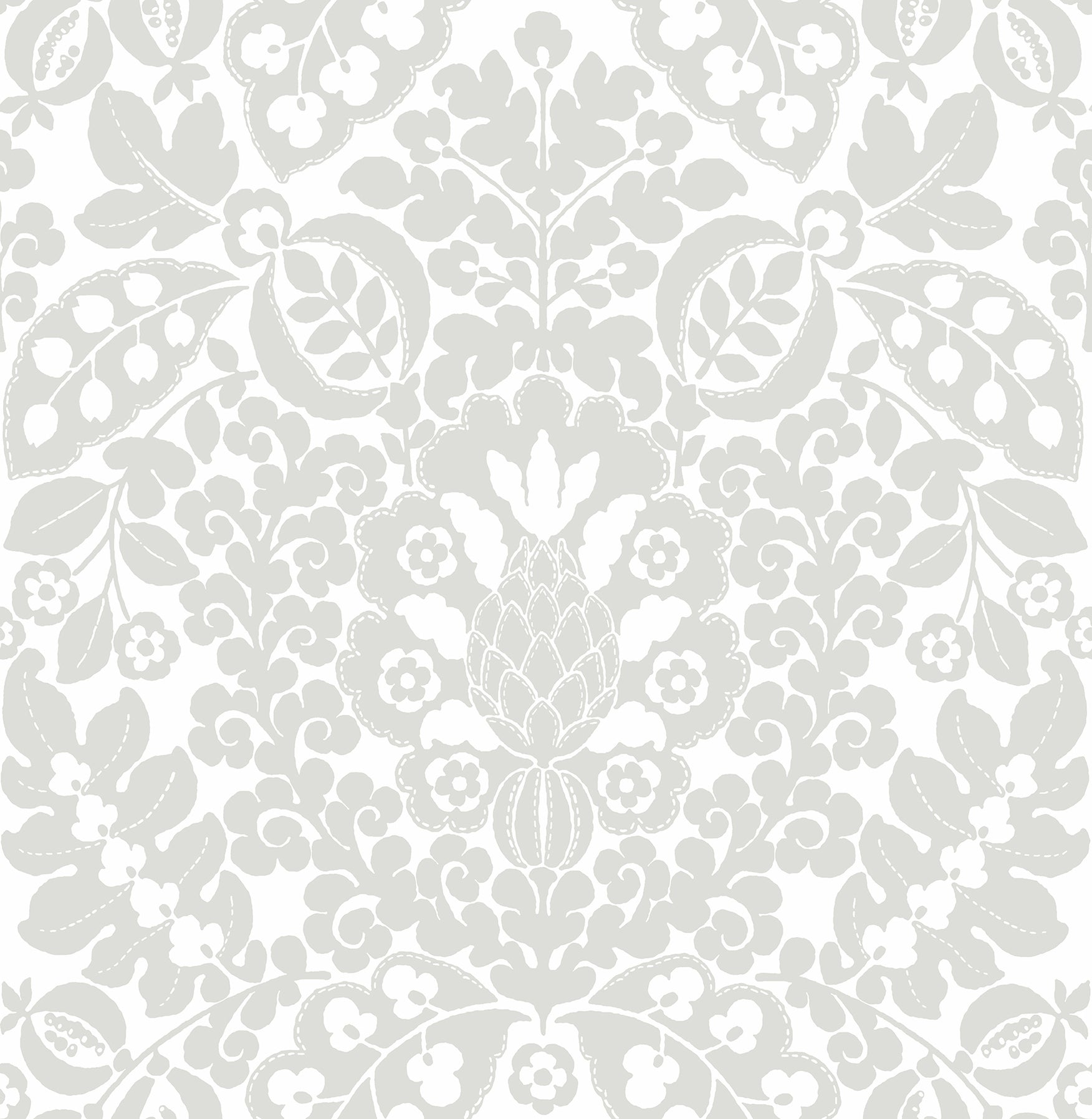 Picture of Marni Grey Fruit Damask Wallpaper