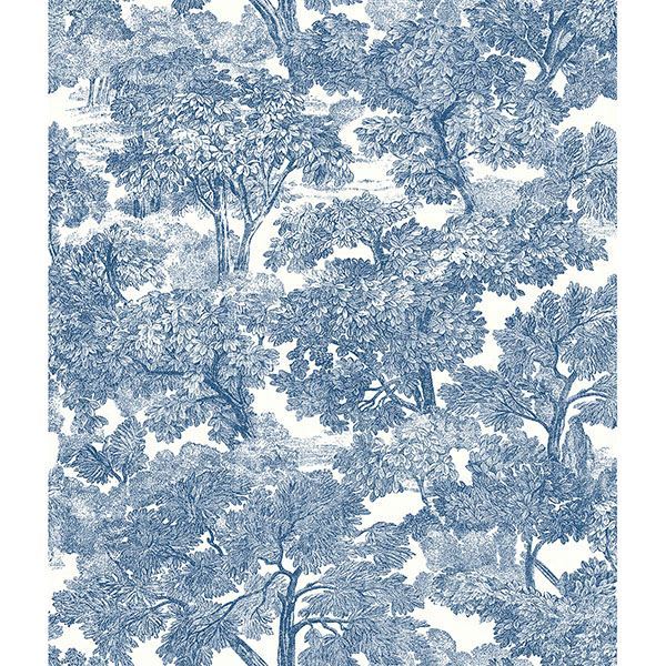 Picture of Spinney Blue Toile Wallpaper