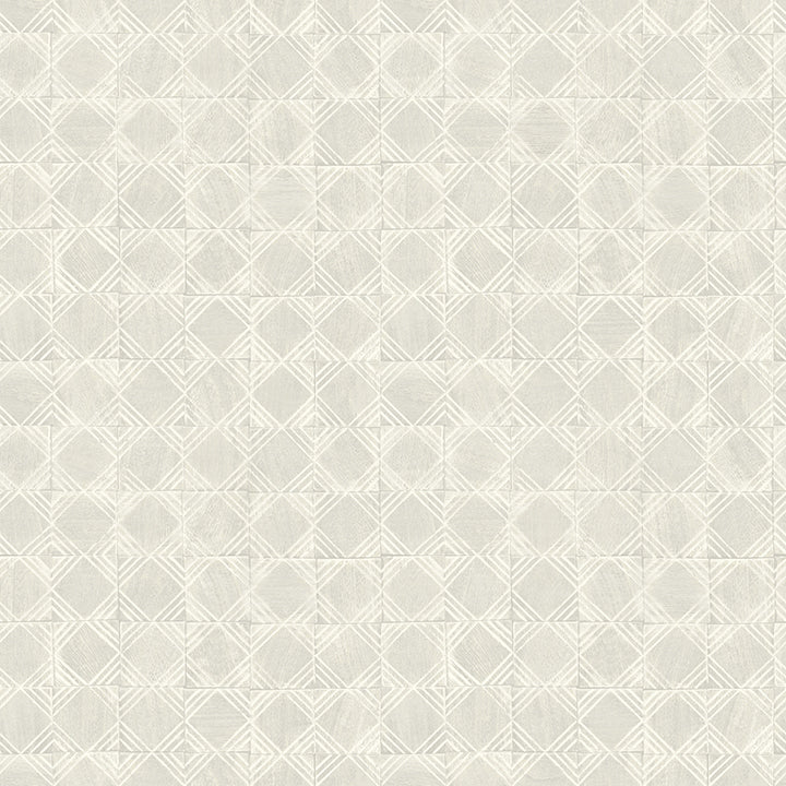 Picture of Button Block Light Grey Geometric Wallpaper