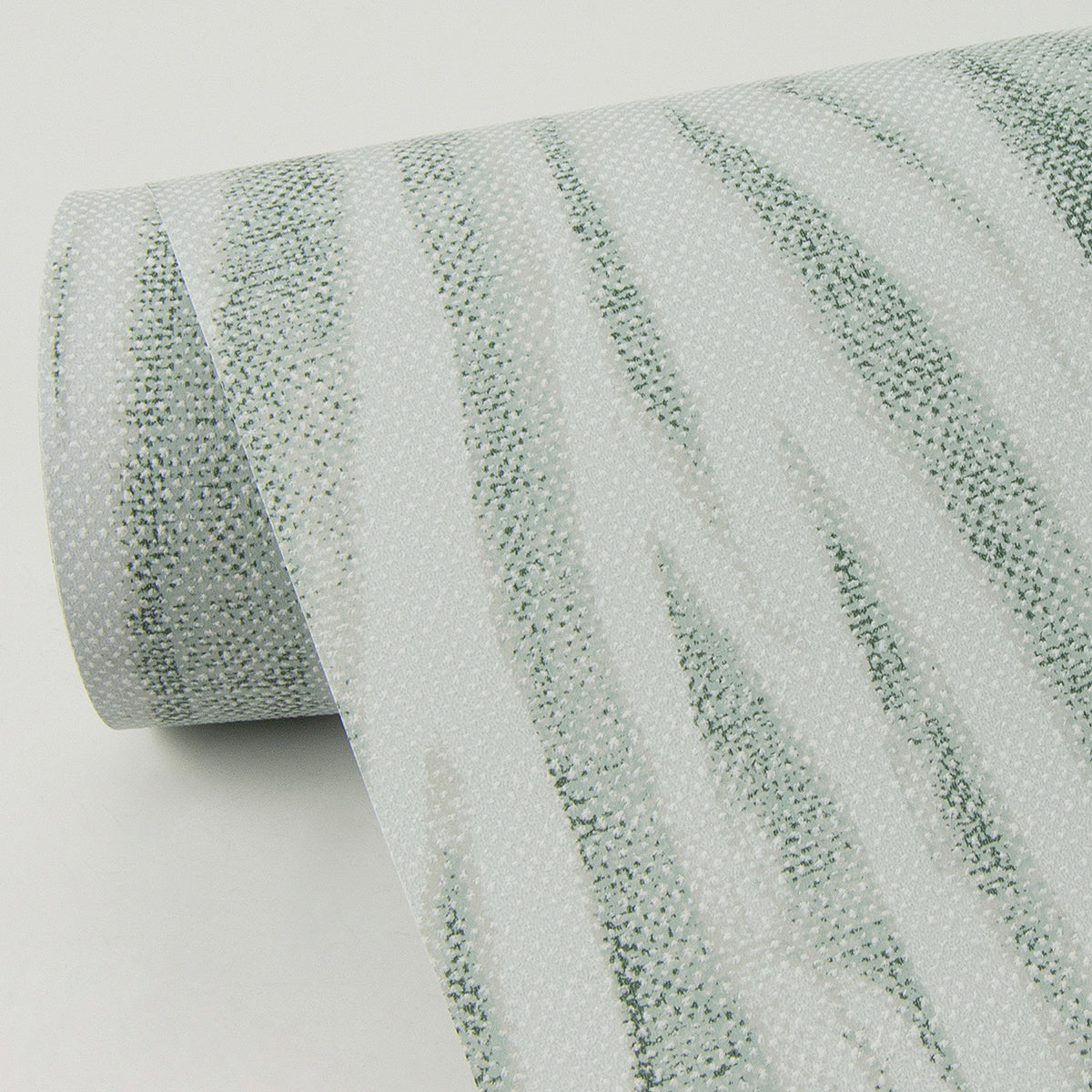 Nazar Green Stripe Wallpaper - Brewster Wallcovering