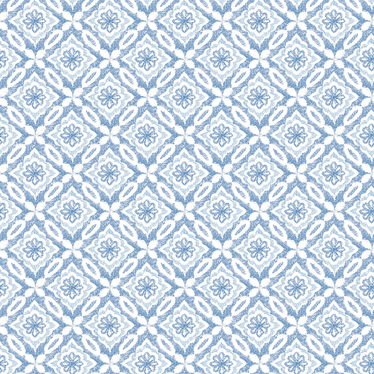 Picture of Hugson Blue Quilted Damask Wallpaper