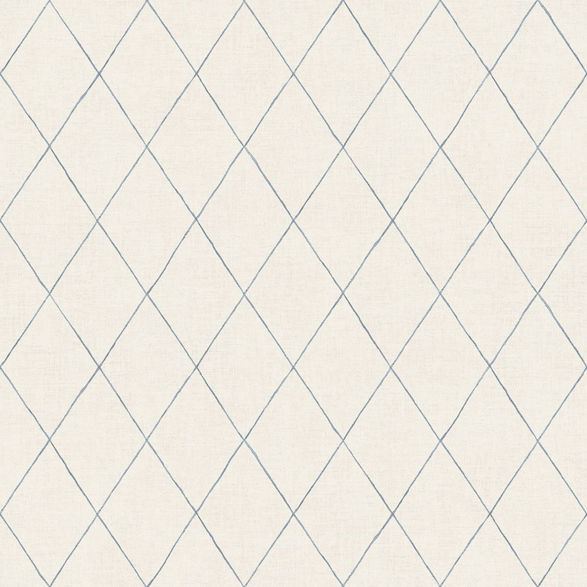 Picture of Rhombus Blue Geometric Wallpaper