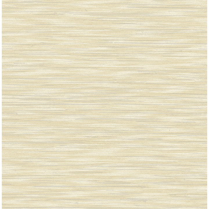 Picture of Benson Yellow Faux Fabric Wallpaper