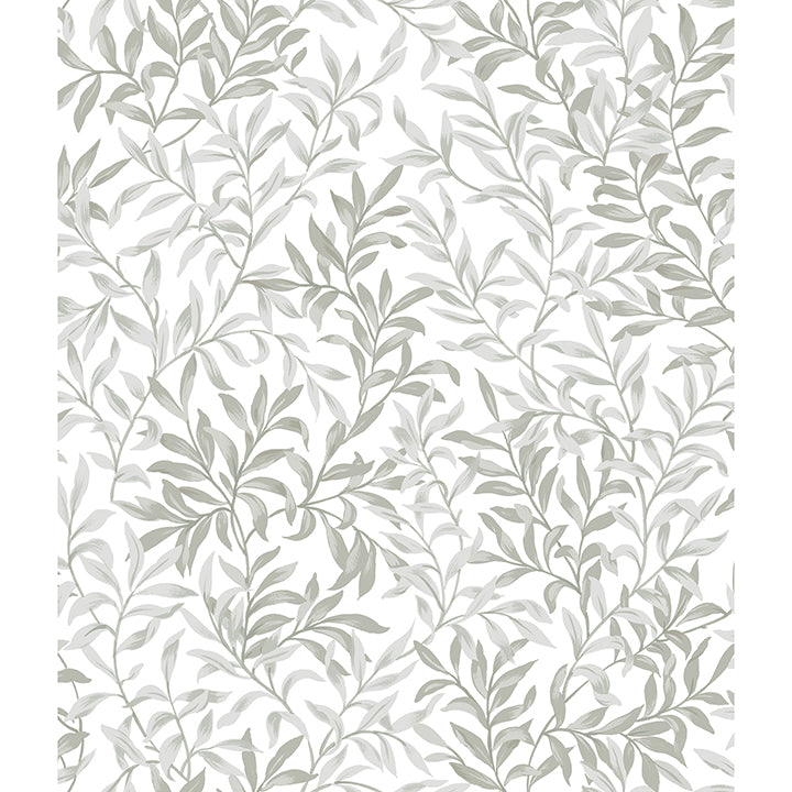 Picture of Sea Salt Grey Terrace Vines Peel and Stick Wallpaper