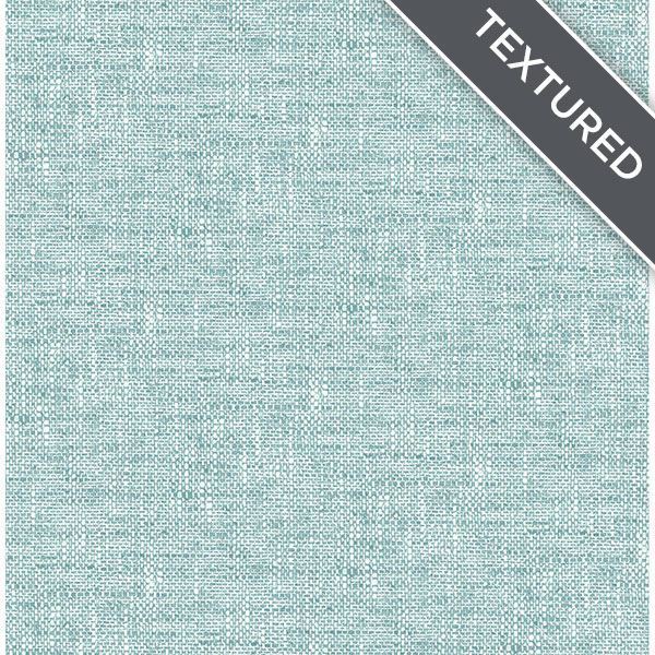 Aqua Poplin Texture Peel and Stick Wallpaper