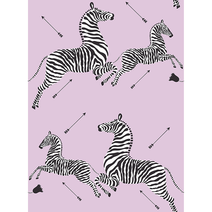 Picture of Lilac Zebra Safari Peel and Stick Wallpaper