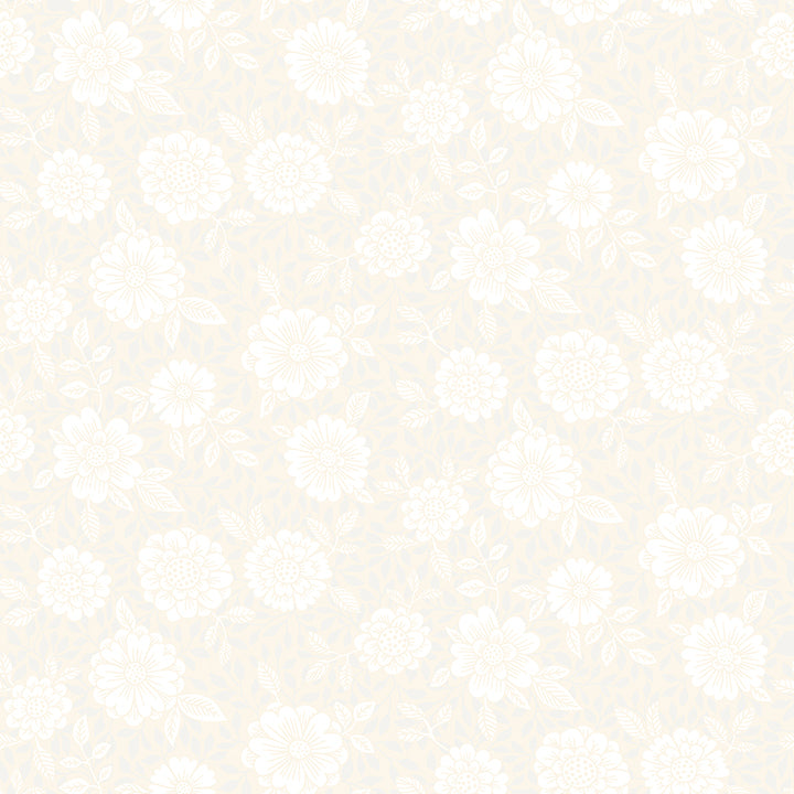 Picture of Lizette Cream Charming Floral Wallpaper