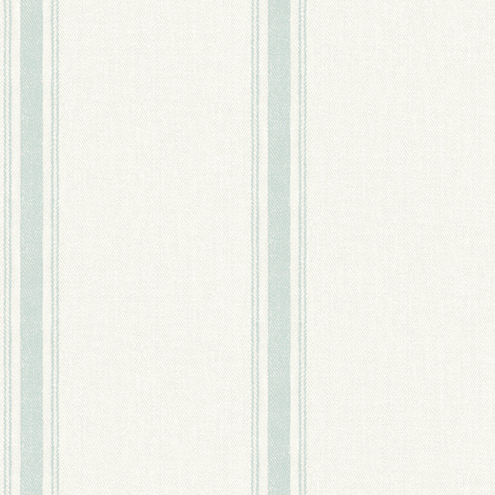 Picture of Linette Seafoam Fabric Stripe Wallpaper