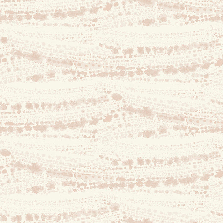 Picture of Rannell Peach Abstract Scallop Wallpaper