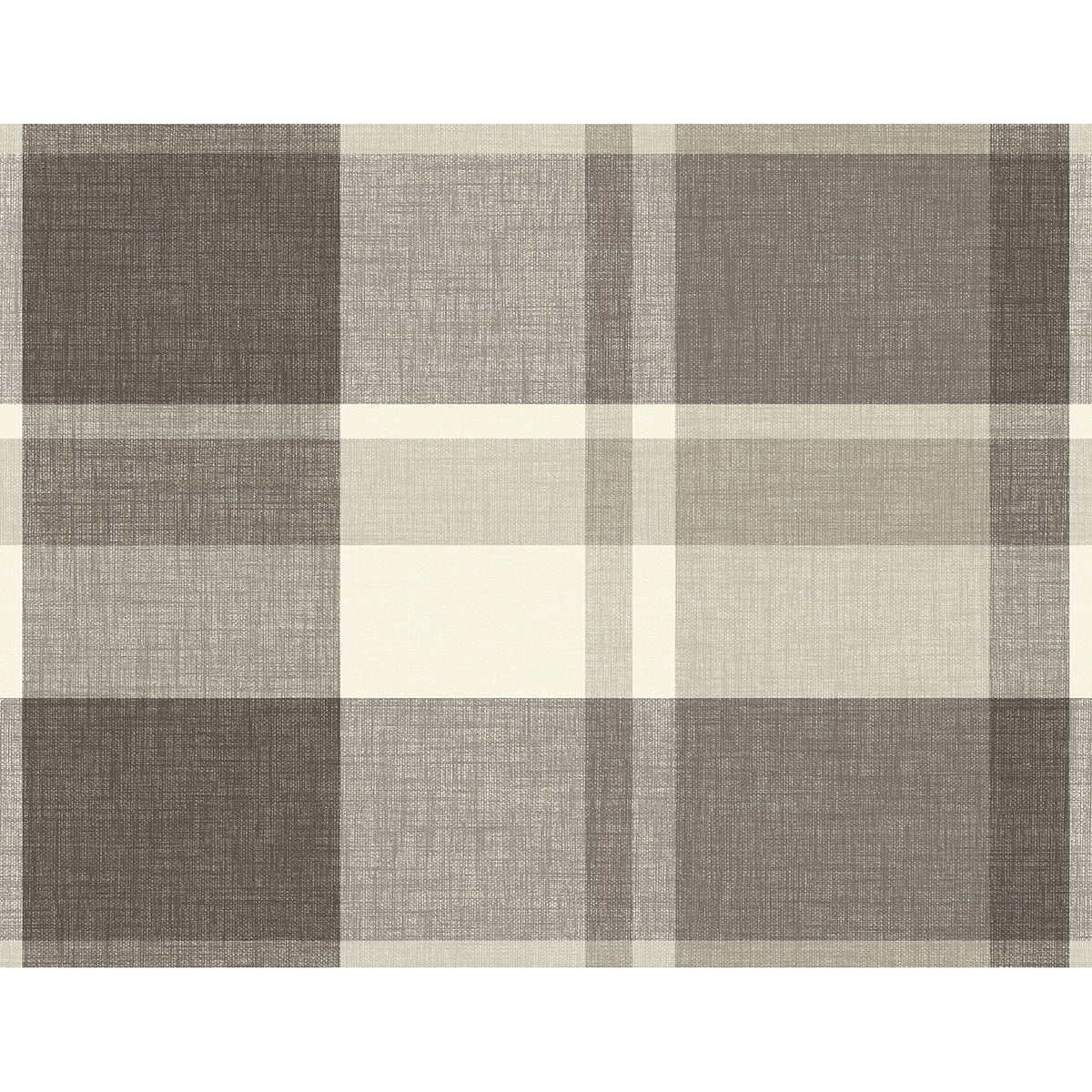 Picture of Madaket Charcoal Plaid Wallpaper