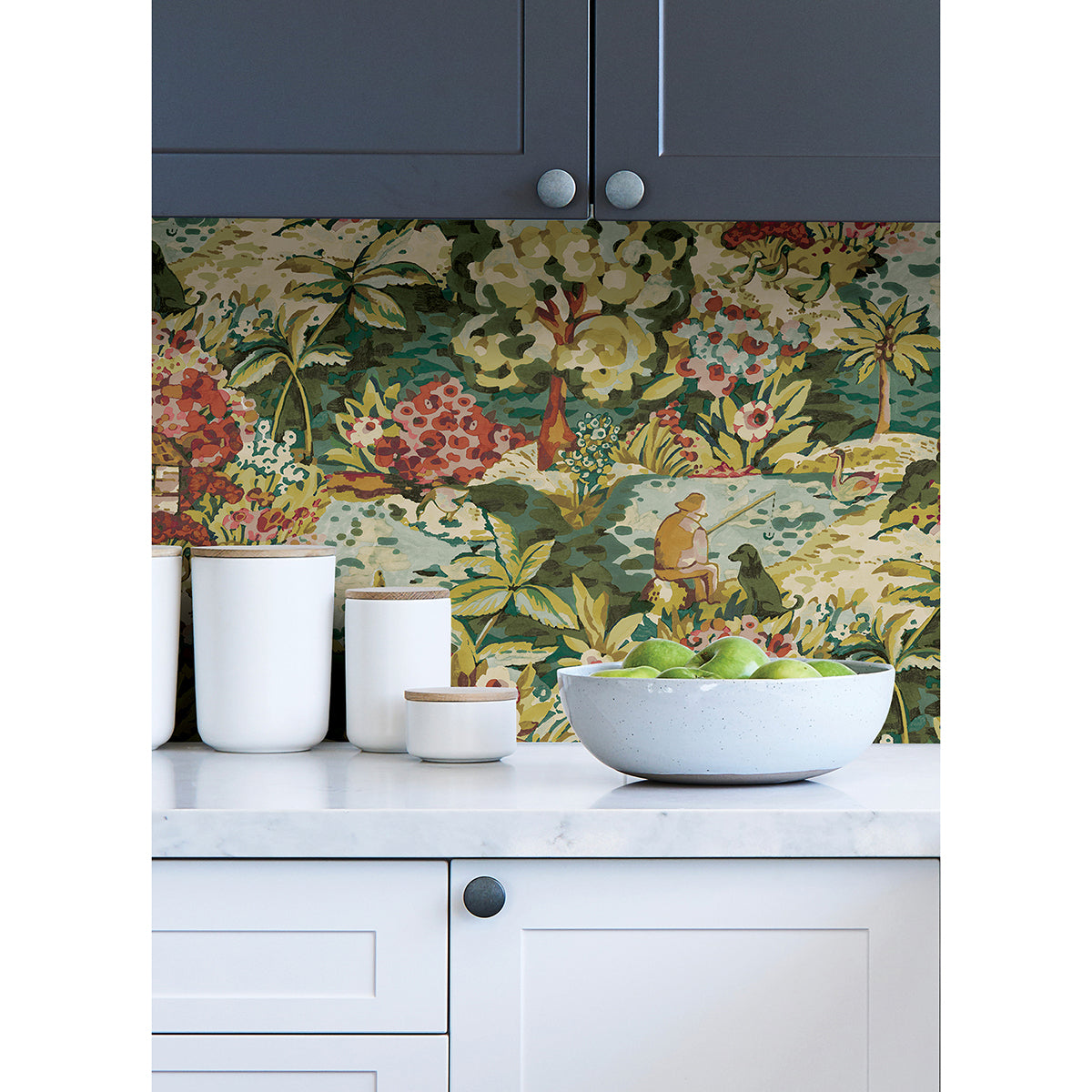 Spice le Forestier Peel and Stick Wallpaper - Brewster Wallcovering