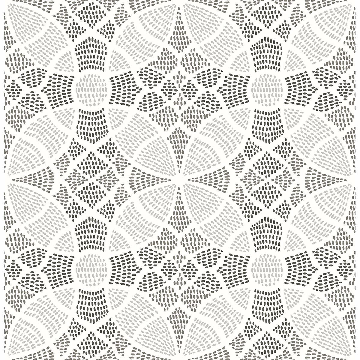 Picture of Zazen Grey Geometric Wallpaper