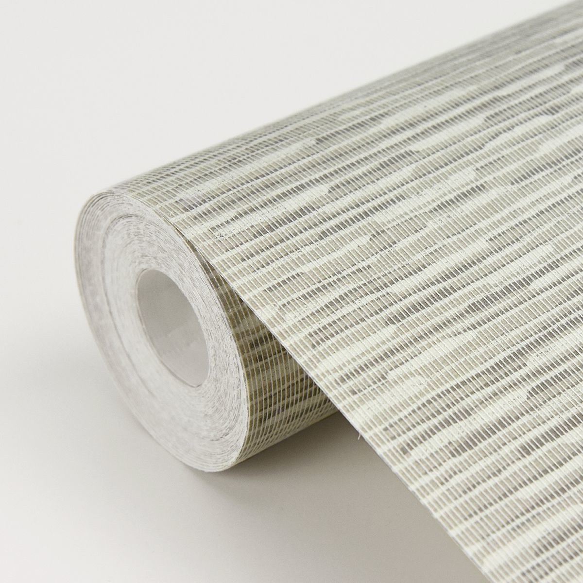 Pezula Beige Texture Stripe Wallpaper - Brewster Wallcovering