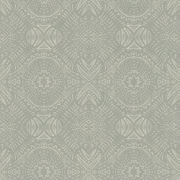 Picture of Java Beige Medallion Wallpaper