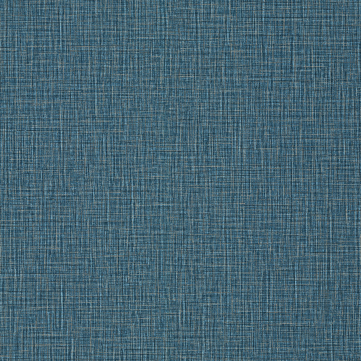 Picture of Eagen Blue Linen Weave Wallpaper