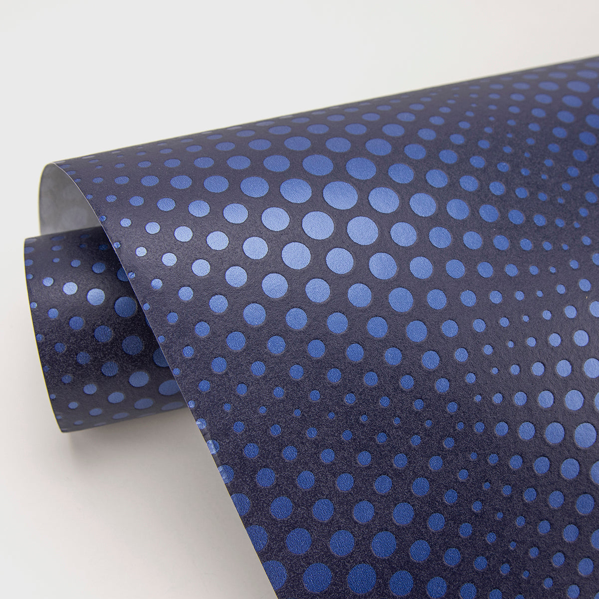 Milo Blue Bubble Geometric Wallpaper - Brewster Wallcovering