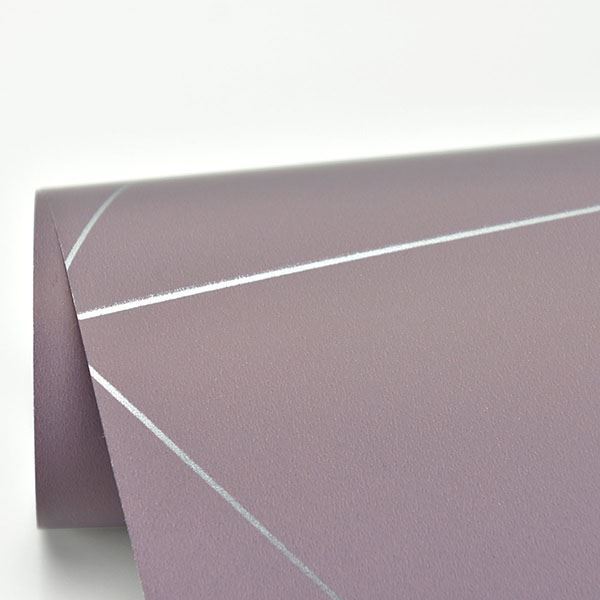 Twilight Purple Geometric Wallpaper - Brewster Wallcovering