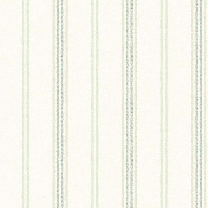 Picture of Lovage Green Linen Stripe Wallpaper