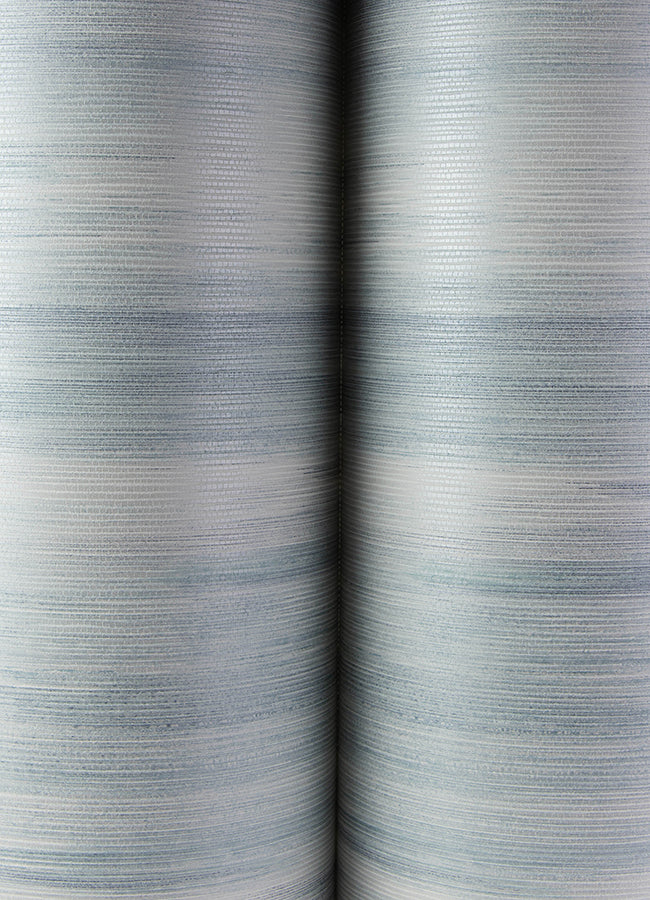 Elysian Sky Blue Ikat Wallpaper - Brewster Wallcovering