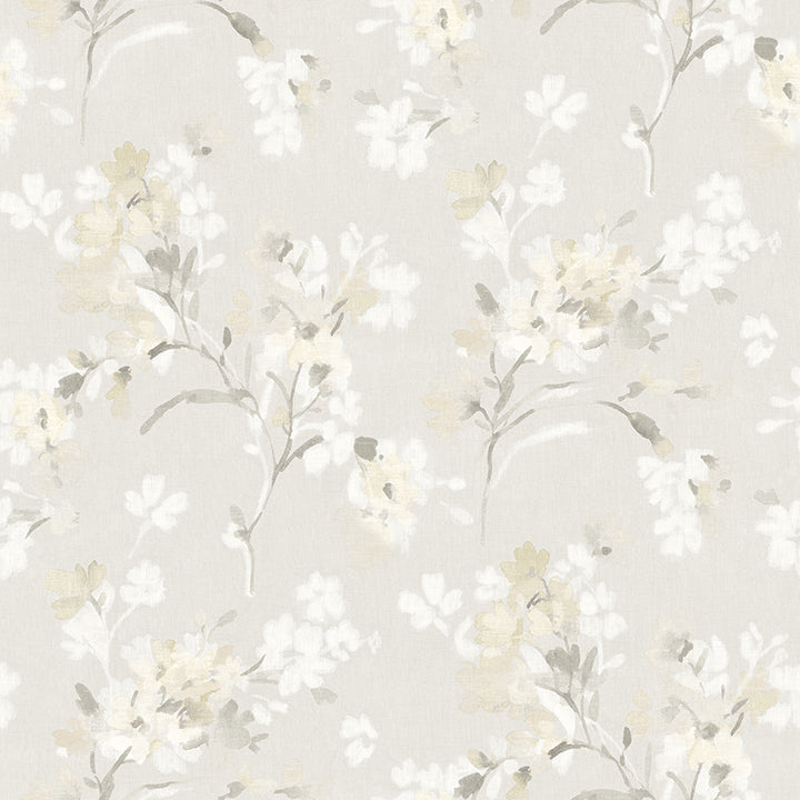 Picture of Azalea Neutral Floral Branches Wallpaper