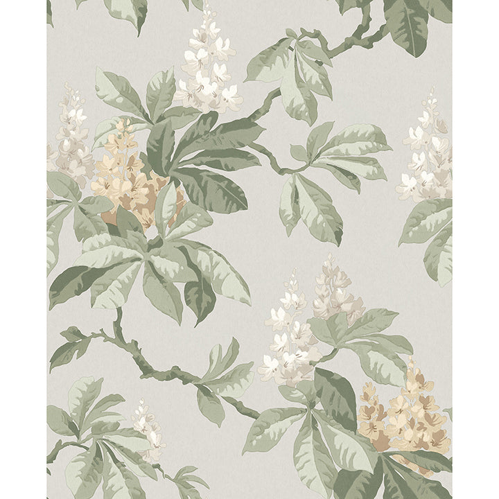 Picture of Chestnut Grey Floral Wallpaper