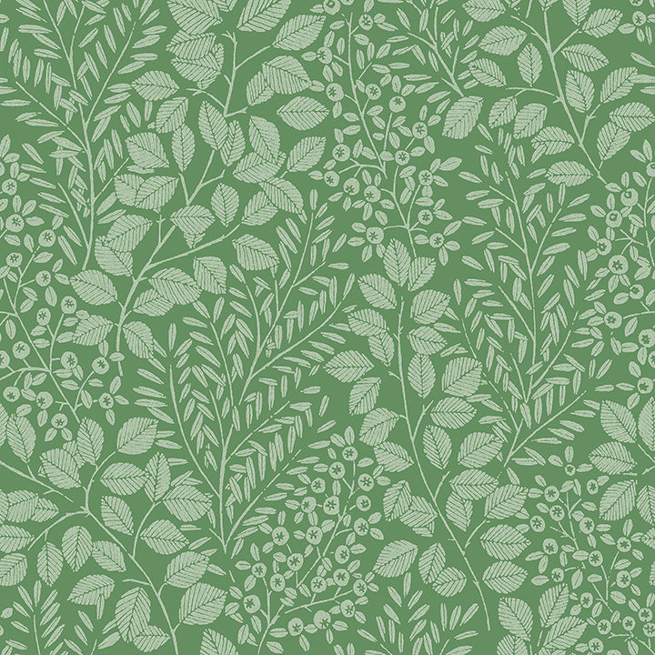 Picture of Elin Green Berry Botanical Wallpaper