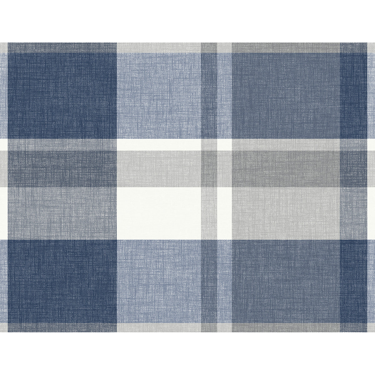 Picture of Madaket Indigo Plaid Wallpaper