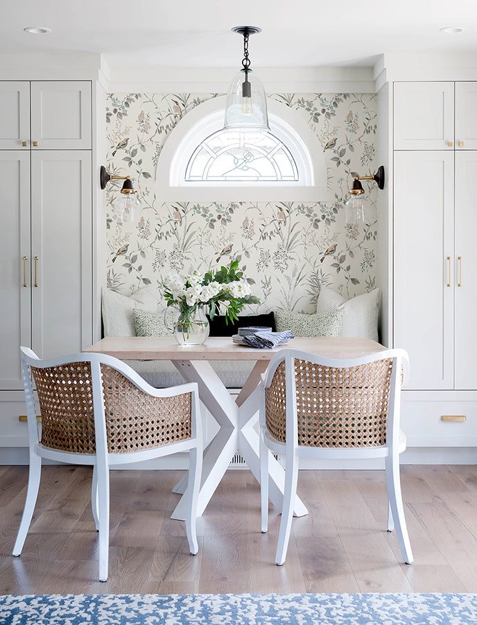 Imperial Garden Neutral Botanical Wallpaper - Brewster Wallcovering