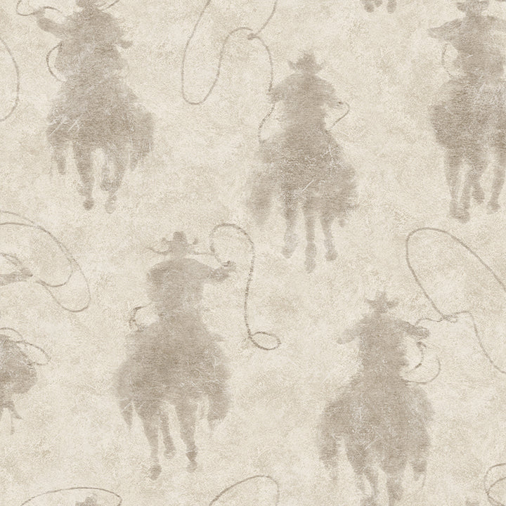 Picture of Stockman Silhouette Light Grey Wallpaper