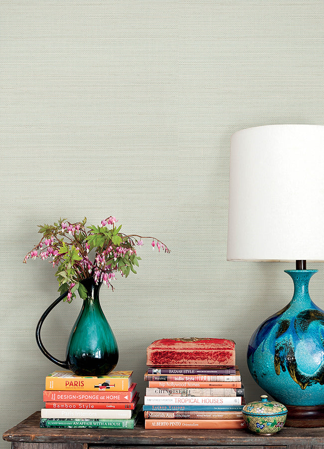 Spinnaker Seafoam Netting Wallpaper - Brewster Wallcovering