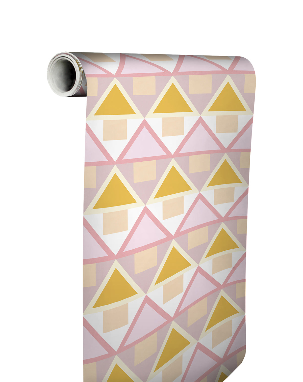 Pink Madaket Geometric Peel and Stick Wallpaper - Brewster Wallcovering