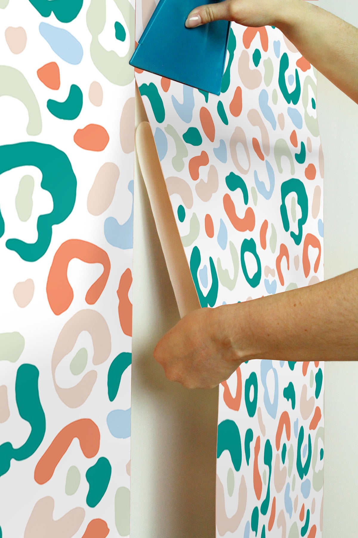 Multi Bright Leopard Spots Peel and Stick Wallpaper - Brewster Wallcovering