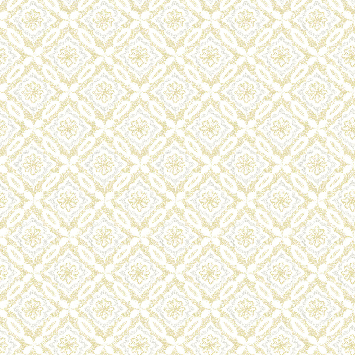 Picture of Hugson Yellow Quilted Damask Wallpaper