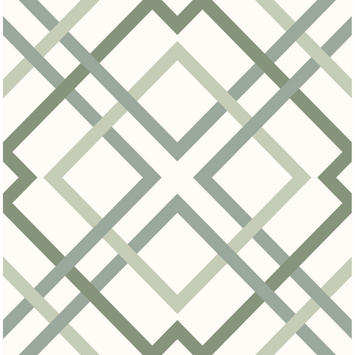 Picture of Saltire Emile Green Lattice Wallpaper