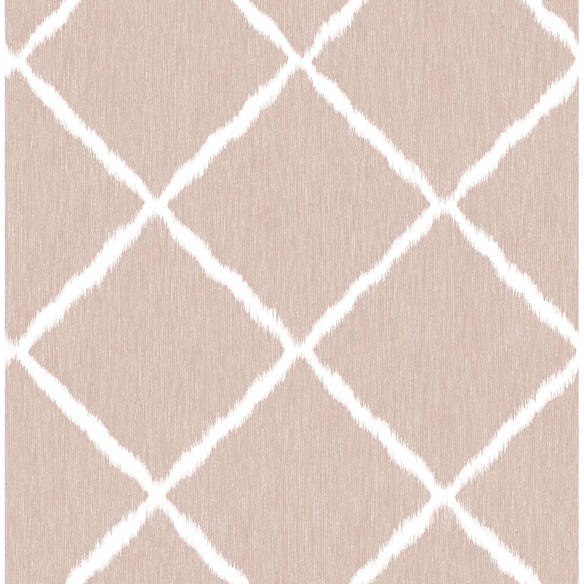 Picture of Petal Ikat Trellis Wallpaper by Sarah Richardson