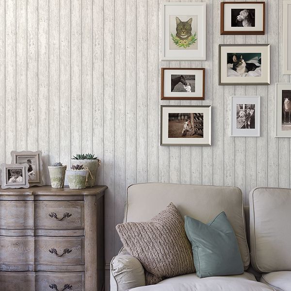 Jack White Weathered Clapboards Wallpaper - Brewster Wallcovering