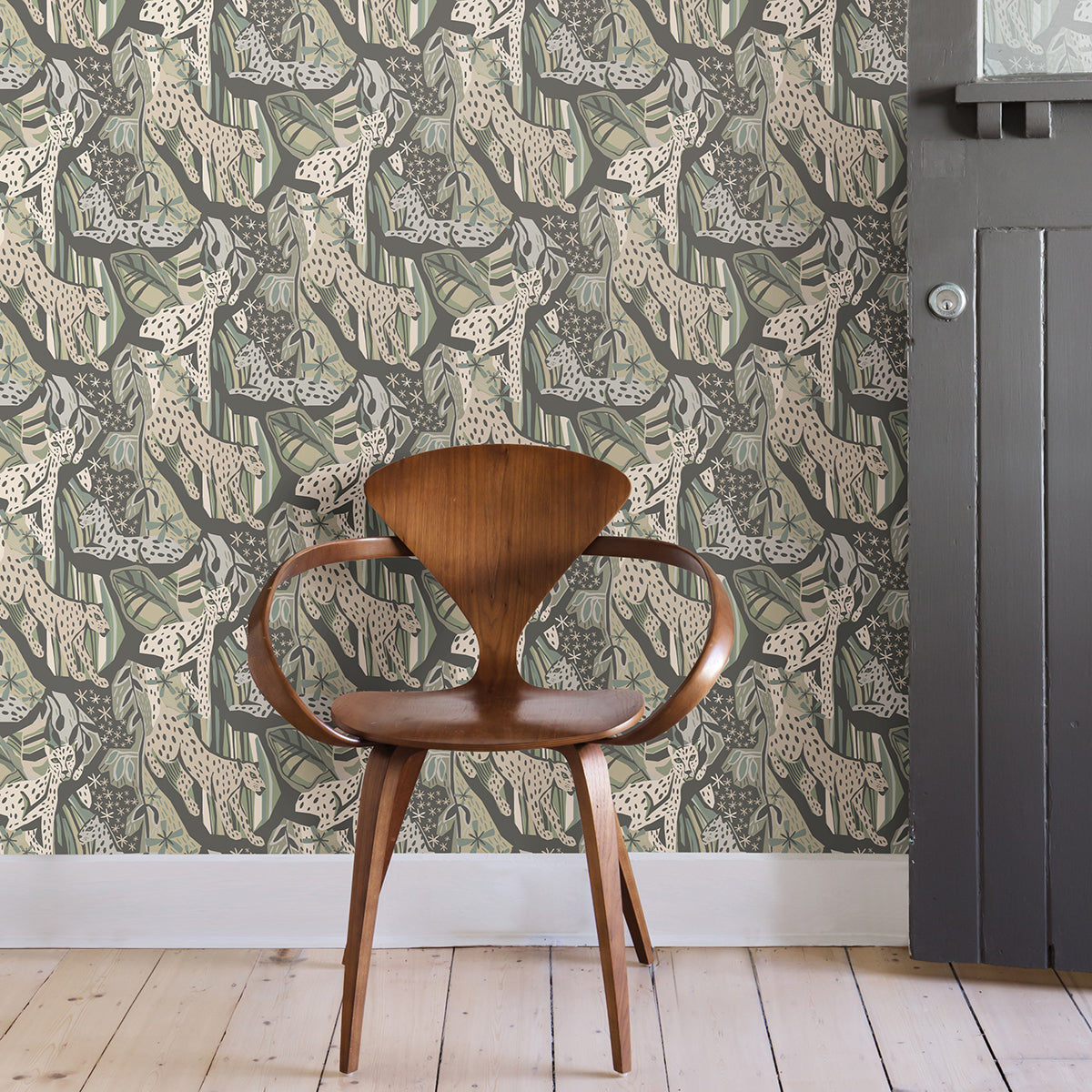 Cream Grey Cat Nap Peel and Stick Wallpaper - Brewster Wallcovering