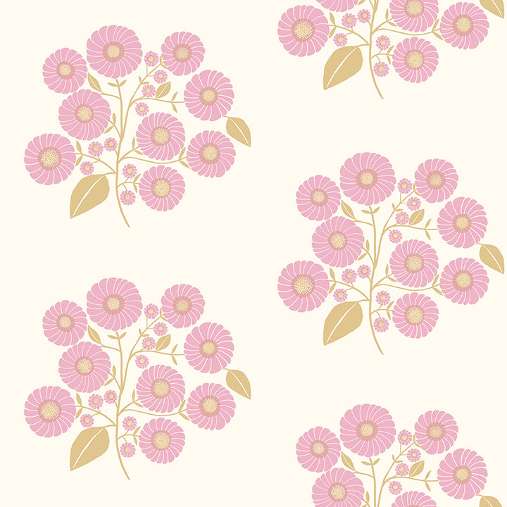 Picture of Lilac Sienna StrawFlower Peel and Stick Wallpaper