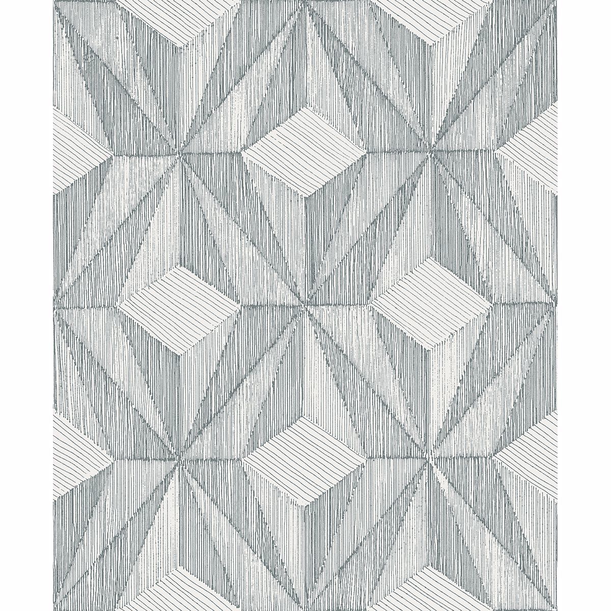 Picture of Paragon Slate Geometric Wallpaper