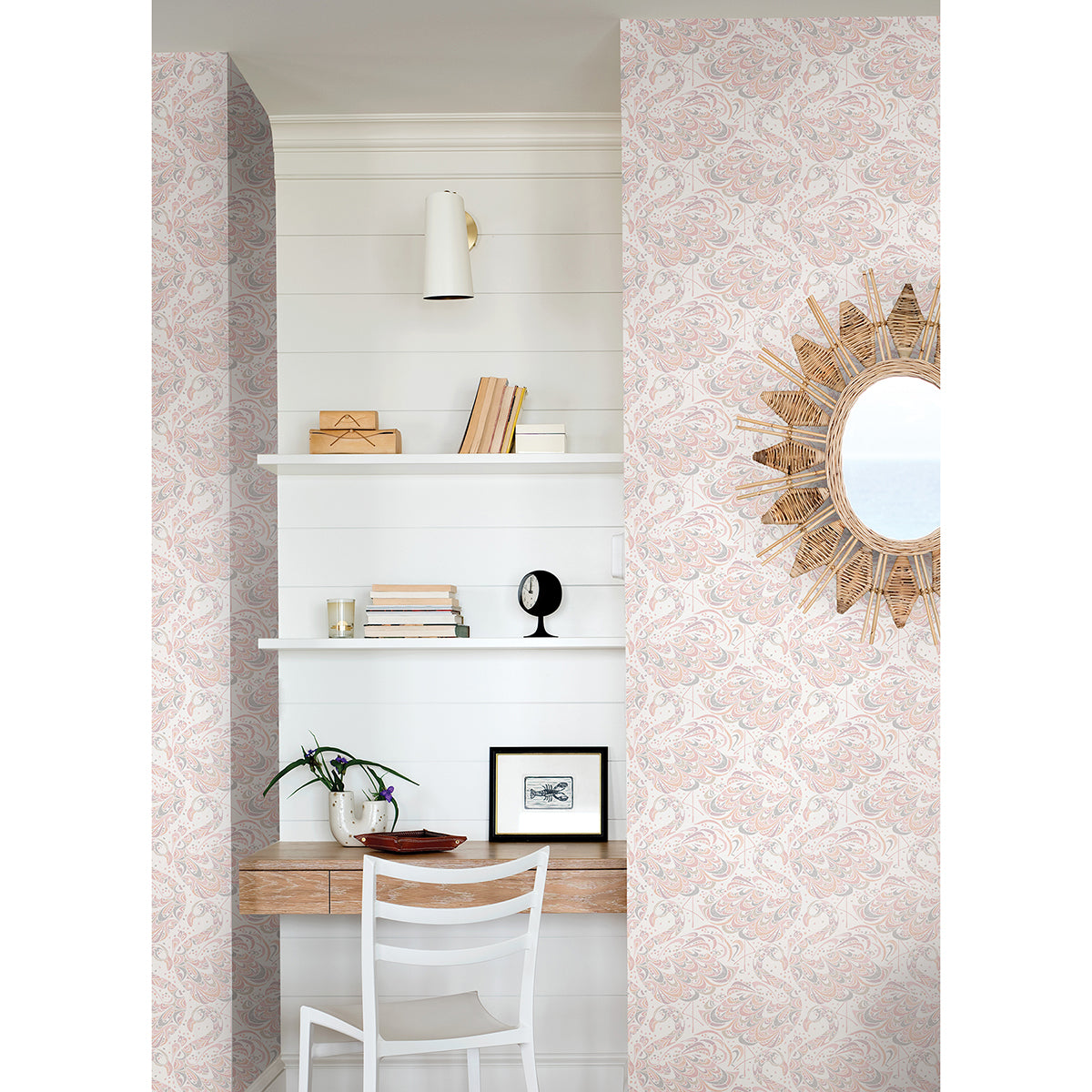 Pink Flamingo Peel and Stick Wallpaper - Brewster Wallcovering