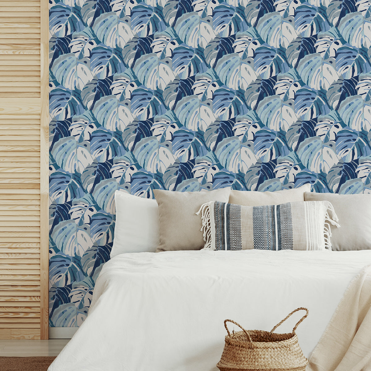 Blue Adansonii Peel and Stick Wallpaper - Brewster Wallcovering