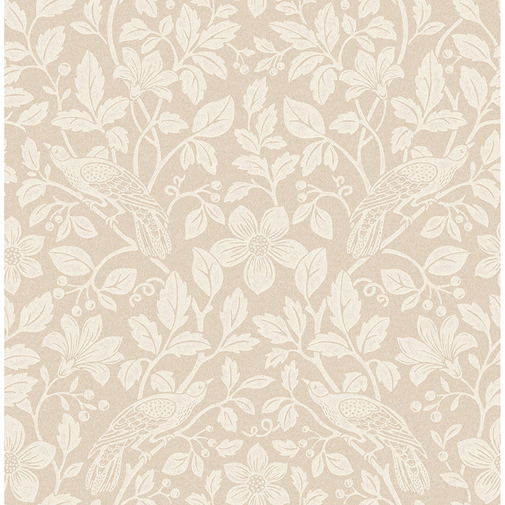 Picture of Marlow Beige Bird Vine Wallpaper