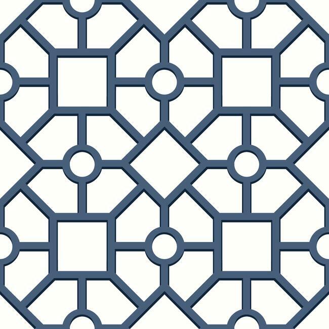 hedgerow-trellis-premium-peel-stick-wallpaper-navy-blue-york-wallcoverings-psw1027rl